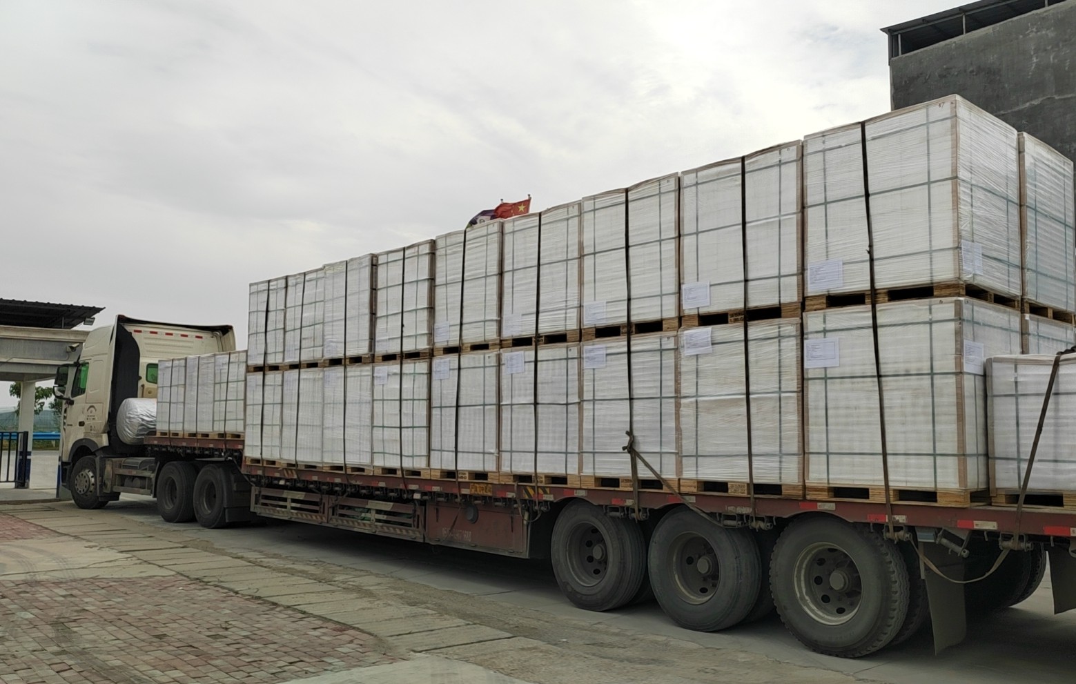 Our calcium silicate board products shipped to Kyrgyzstan