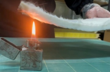 Fire Resistance Test of Nano Aerogel Insulation Blanket